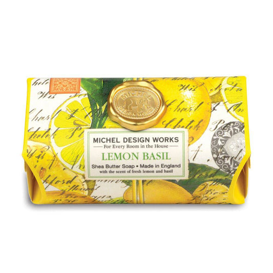 Michel Design Works - Large Bath Soap Bar - Lemon Basil - Findlay Rowe Designs