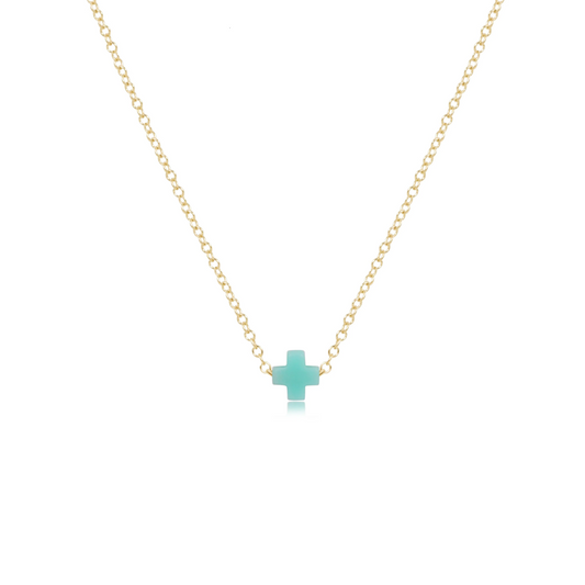 Enewton - Necklace Gold - Signature Cross Small - Mint