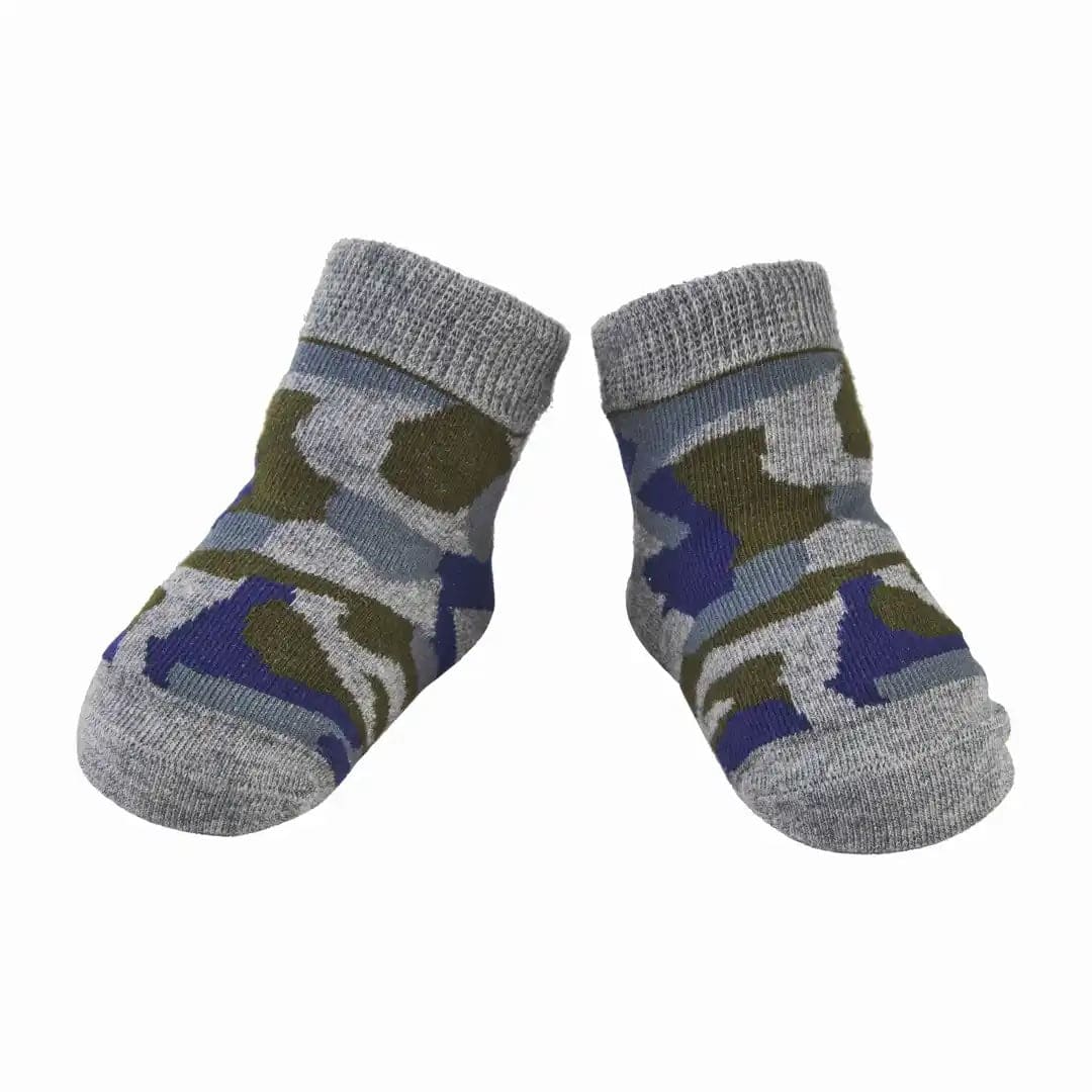 Mud Pie - Baby Socks - Gray Camo - Findlay Rowe Designs
