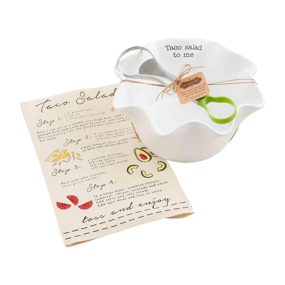 Mud Pie - Taco Salad & Towel Set - Findlay Rowe Designs