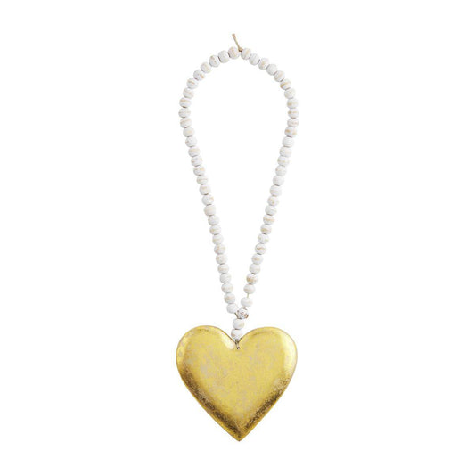 MUD PIE - GOLD DECORATIVE BEADS - HEART - Findlay Rowe Designs