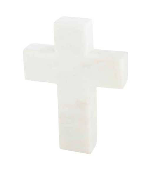 Mud Pie - Cross - White Marble - Findlay Rowe Designs