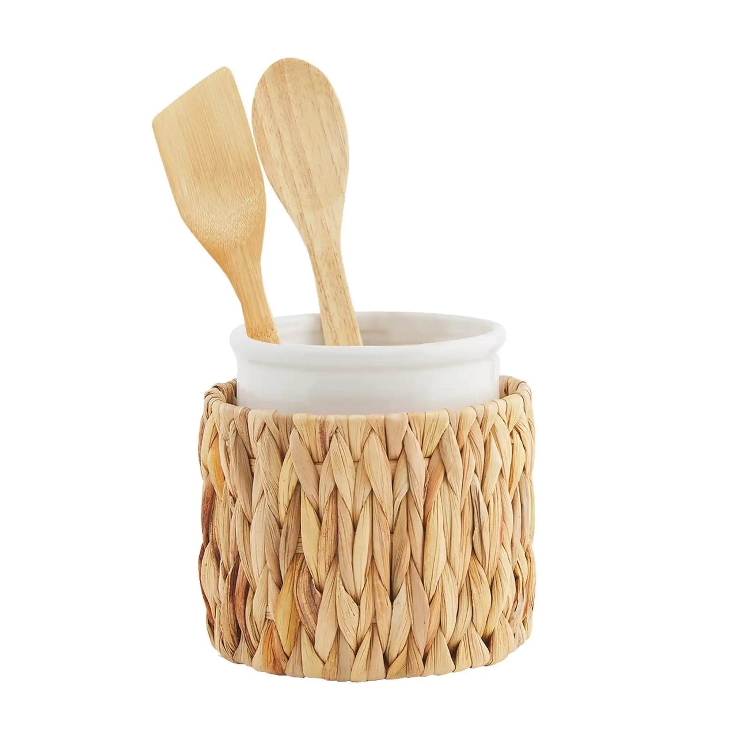 Mud Pie - Hyacinth Utensil Crock Set - Findlay Rowe Designs