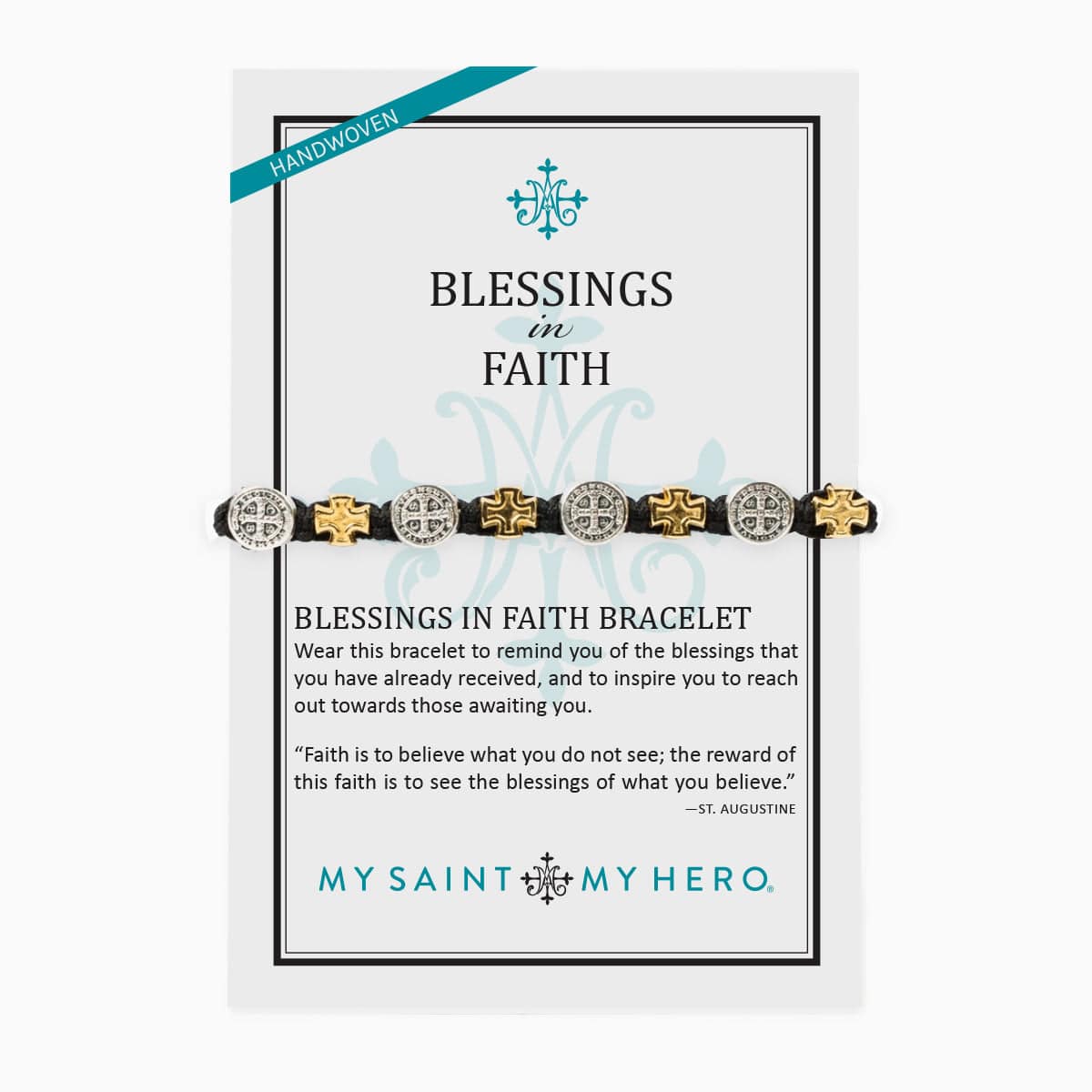 My Saint My Hero - Blessing In Faith in Black/Mixed - Findlay Rowe Designs