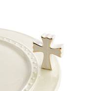 Nora Fleming - Mini - White Cross - A176 - Findlay Rowe Designs