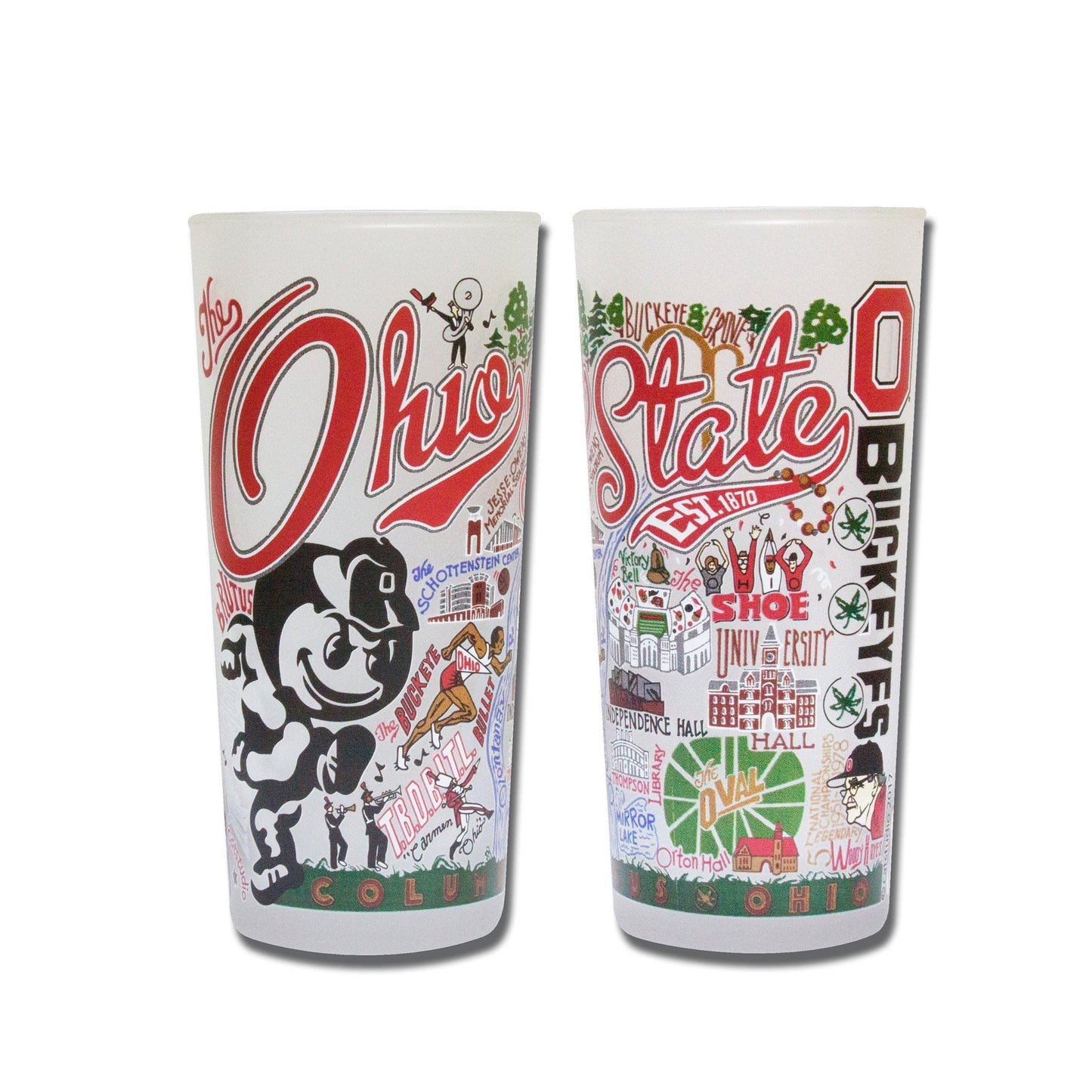 Catstudio - Collegiate Glass 15oz - Ohio State