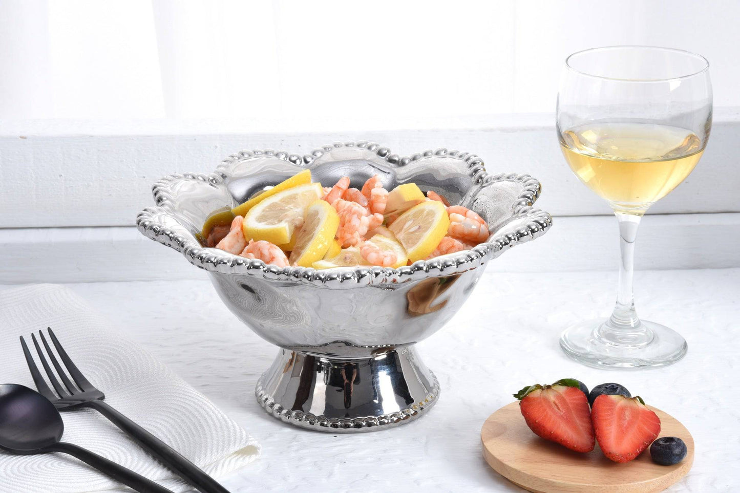 Pampa Bay - Footed Bowl - Silver - Findlay Rowe Designs