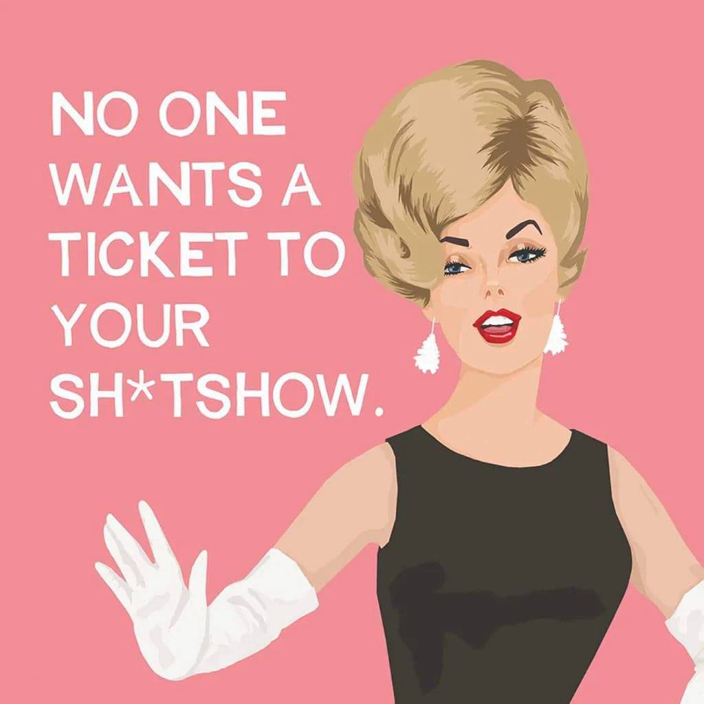 No One Wants a Ticket Beverage Napkin - Findlay Rowe Designs