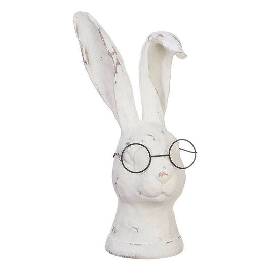 10.75" RABBIT WITH GLASSES - Findlay Rowe Designs