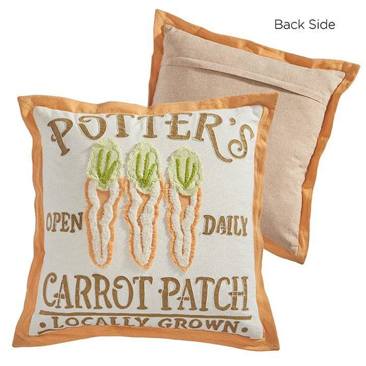 18" Carrot Patch Pillow - Findlay Rowe Designs