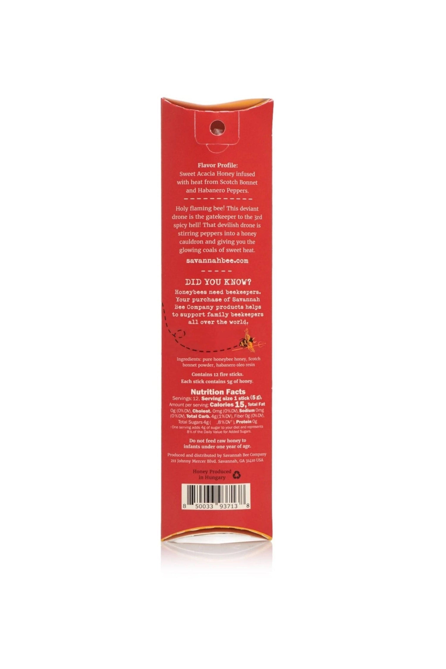 Savannah Bee Co. - Hot Honey Fire Sticks - Findlay Rowe Designs