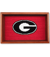 Smathers & Branson - UGA Needlepoint Valet Tray - Findlay Rowe Designs