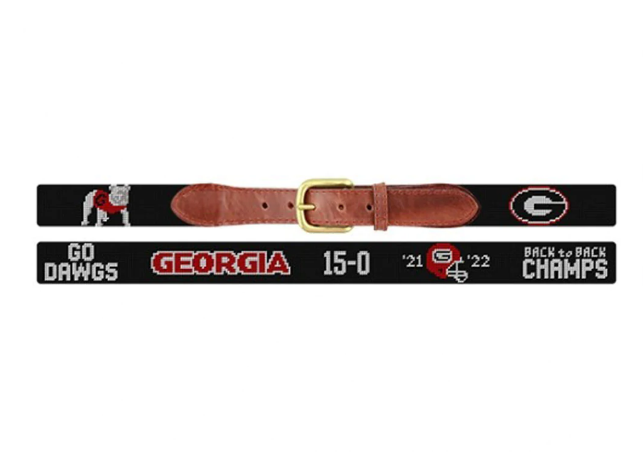 Smathers & Branson - Belt - UGA Back to Back National Championship - Black - Findlay Rowe Designs
