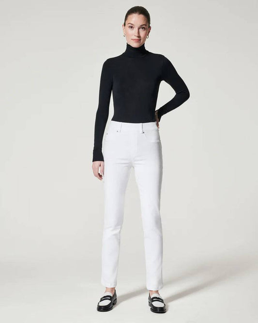 Spanx - Ankle Straight Leg Jeans, White - Findlay Rowe Designs