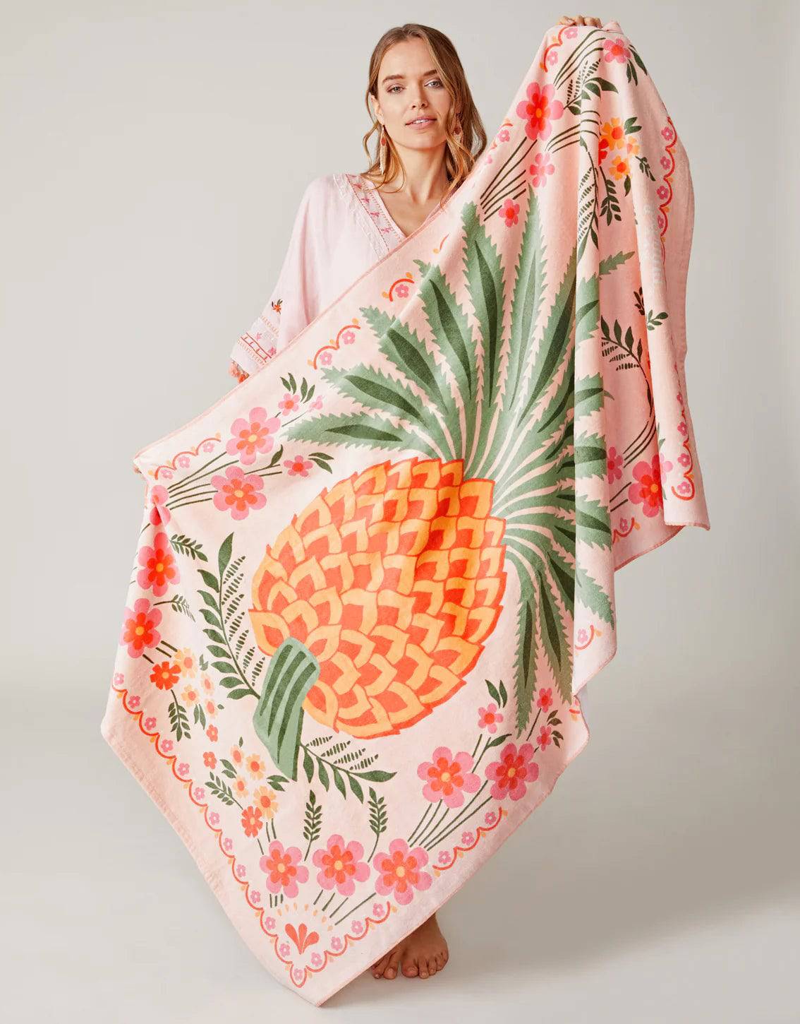 SPARTINA- Beach Towel Alljoy Landing Pineapple - Findlay Rowe Designs