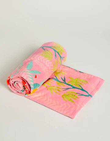 Spartina - Beach Towel - Queenie Topiary Pink - Findlay Rowe Designs