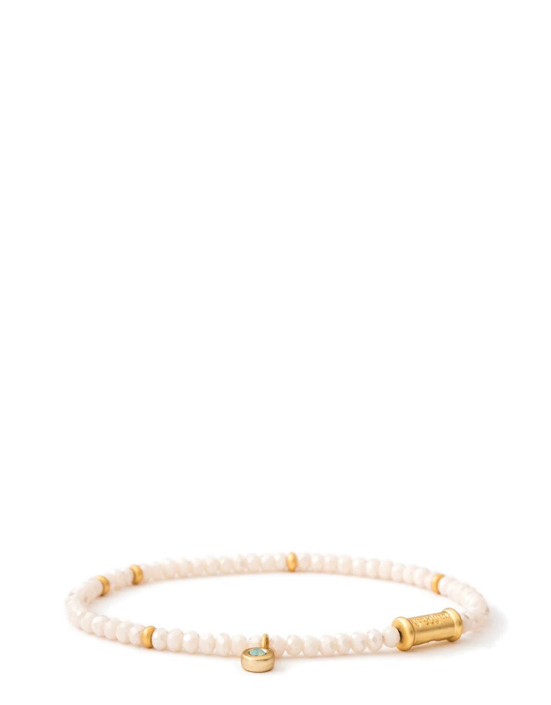 Spartina - Bracelet - 4mm Stretch Bracelet - Cream - Findlay Rowe Designs