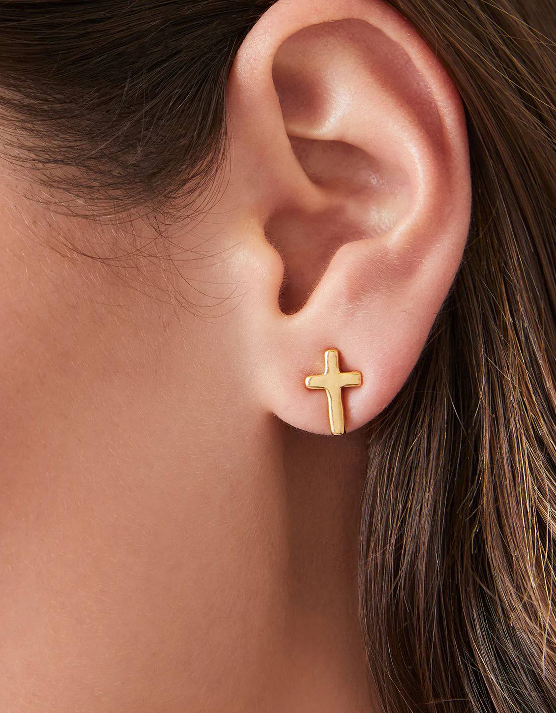 SPARTINA - Cross Stud Earrings - Findlay Rowe Designs