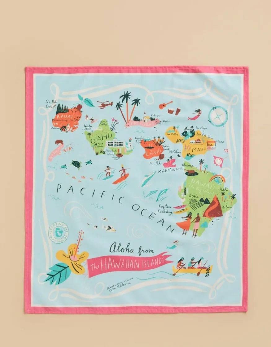 Spartina - Greetings from Hawaiian Islands Dish Towel - Findlay Rowe Designs