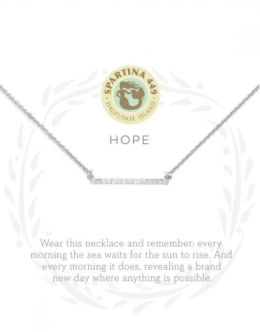 Spartina - Sea La Vie - Necklace 18" Hope - Horizon Silver - Findlay Rowe Designs
