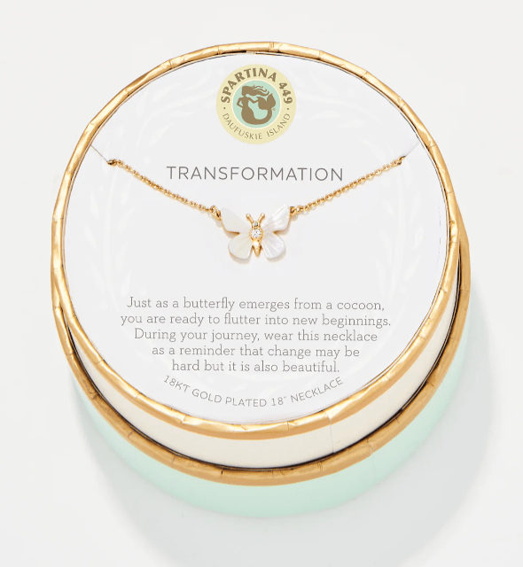 Spartina - Sea La Vie Necklace - Transformation Mother-of-Pearl Monarch - Findlay Rowe Designs