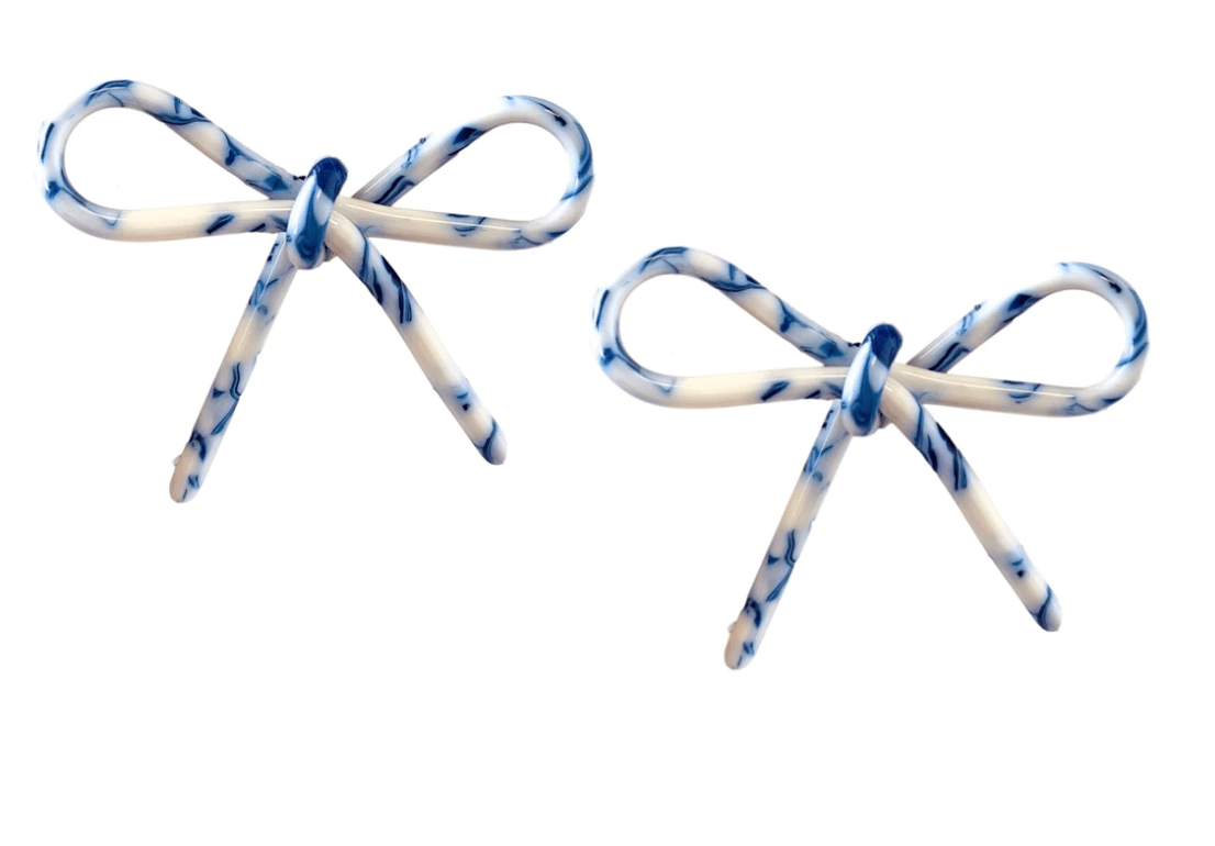 St. Armands - Blue and White Bows - Findlay Rowe Designs