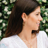 Susan Shaw - Earrings - Bamboo Hoop - Gold - Findlay Rowe Designs