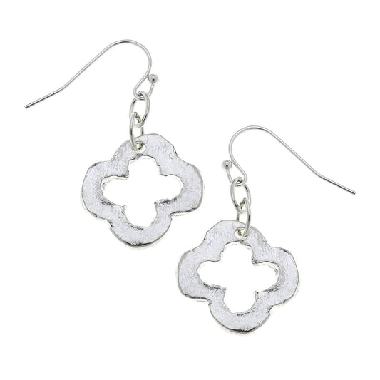 Susan Shaw - Dainty Open Clover Earrings - Findlay Rowe Designs