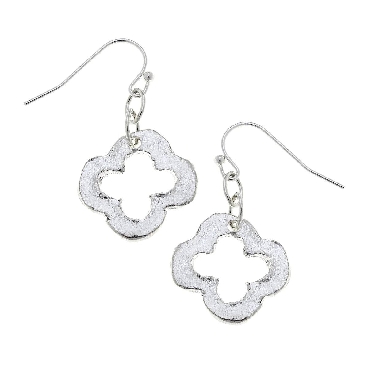 Susan Shaw - Earrings - Dainty Open Clover - Findlay Rowe Designs