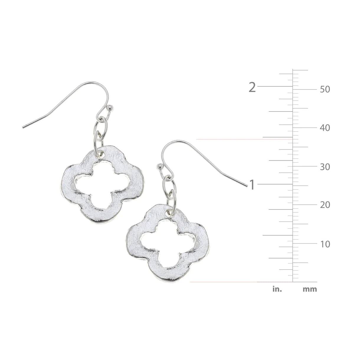 Susan Shaw - Earrings - Dainty Open Clover - Findlay Rowe Designs
