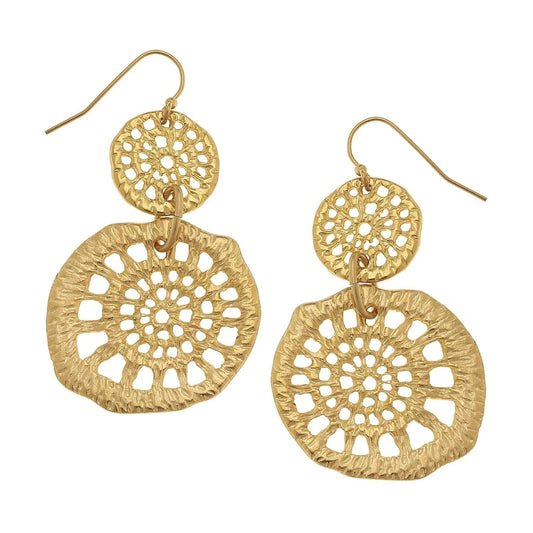 Susan Shaw- Lattice Filigree Earrings - Findlay Rowe Designs