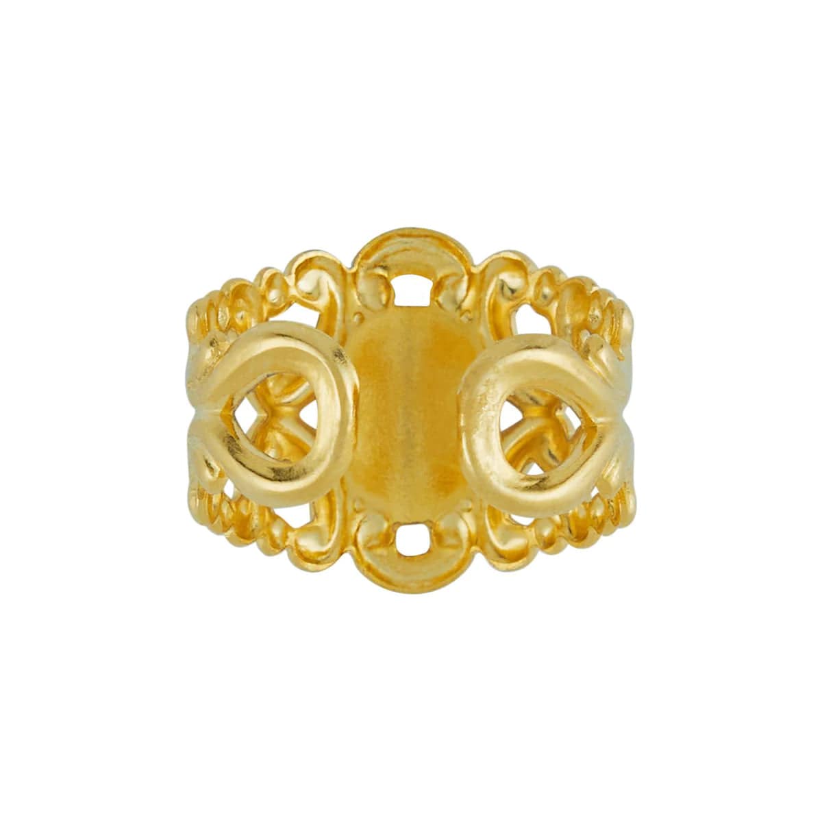 Susan Shaw - Ring - Coin Pearl Cab - Findlay Rowe Designs