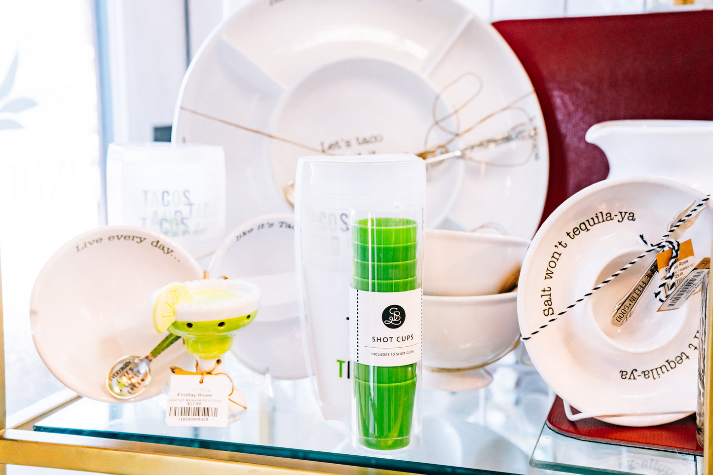 Gold Foil Frost Shot Cup - Tequila - Findlay Rowe Designs