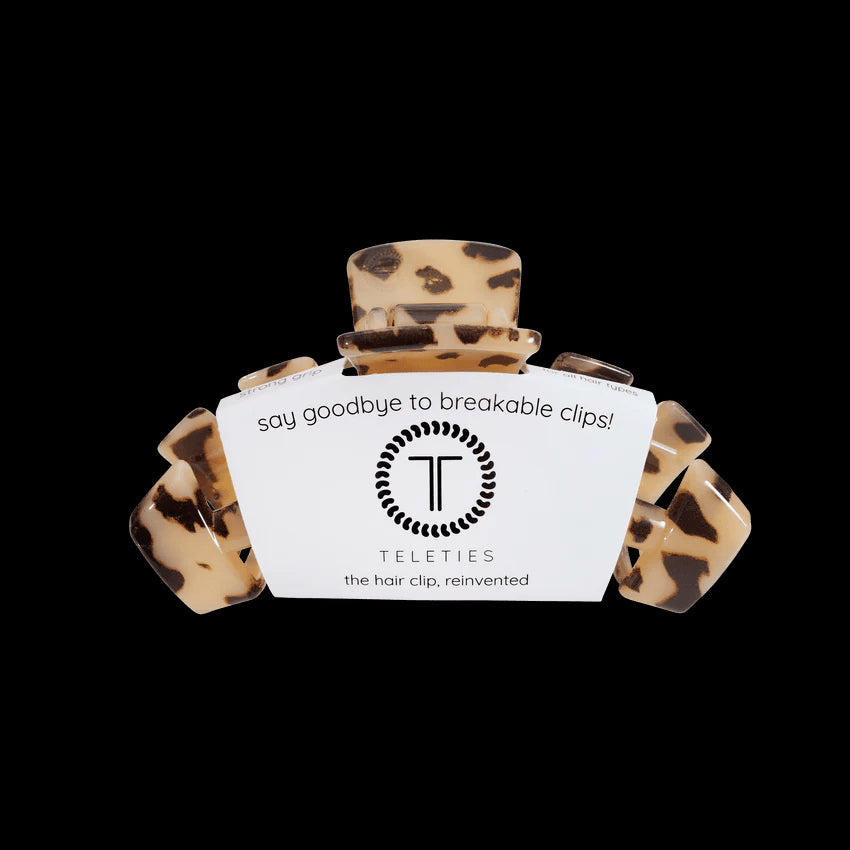 Teleties - Medium Hair Clip - Blonde Tortoise - Findlay Rowe Designs