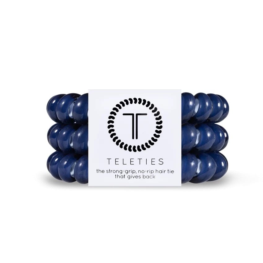 Teleties - Large Hair Ties - Nantucket Navy - Findlay Rowe Designs