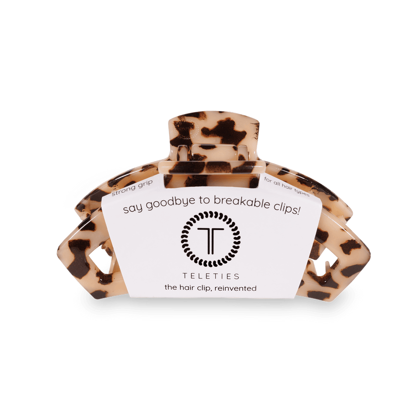 Teleties - Open Medium Hair Clip - Blonde Tortoise - Findlay Rowe Designs