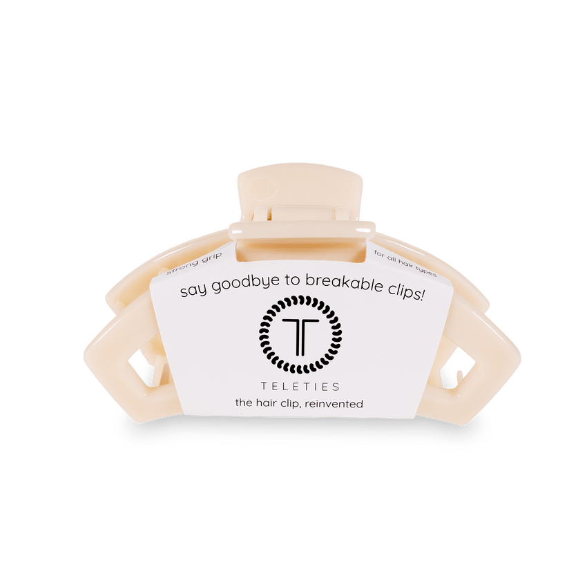 TELETIES-OPEN MD ALMOND BEIGE CLIP - Findlay Rowe Designs