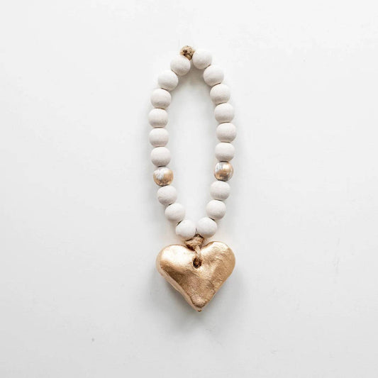 The Sercy Studio - Bitty Heart Blessing Beads - White - Findlay Rowe Designs