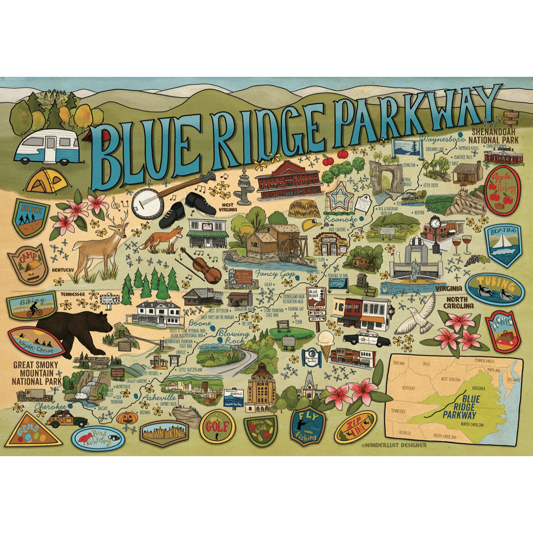 Puzzle - Blue Ridge Parkway - Findlay Rowe Designs