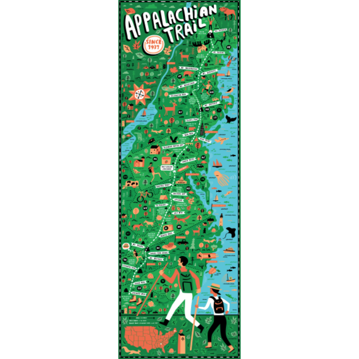 Puzzle - Appalachian Trail - Findlay Rowe Designs