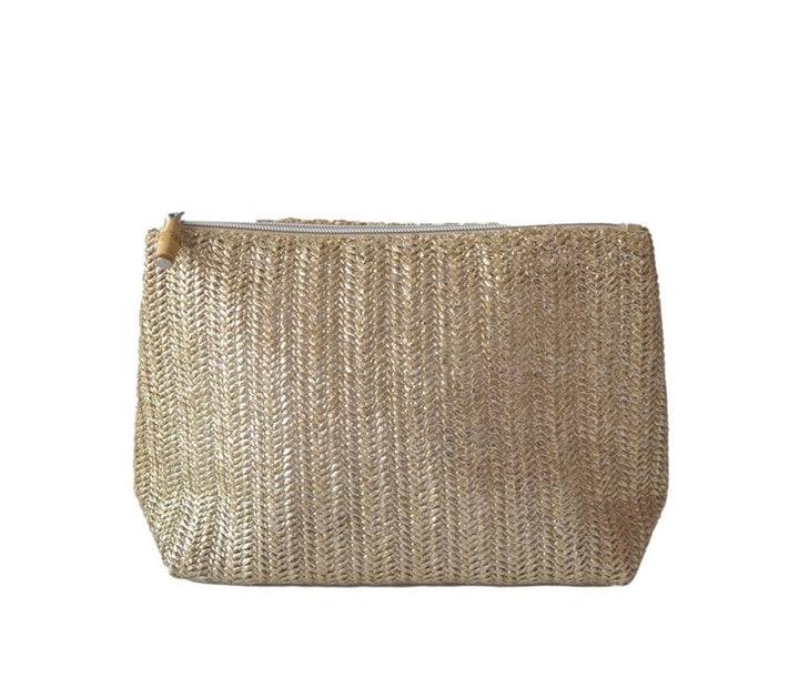 Trvl Design - Straw Clutch - Metallic Gold - Findlay Rowe Designs