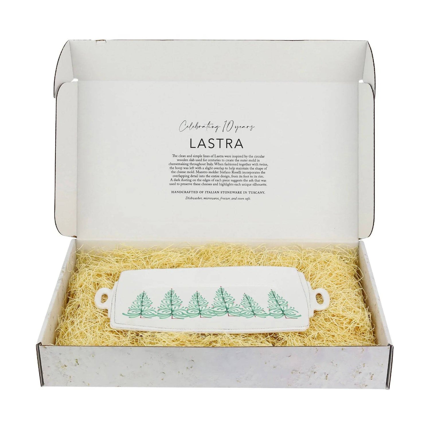 VIETRI LASTRA HOLIDAY HANDLED RECTANGULAR PLATTER - Findlay Rowe Designs