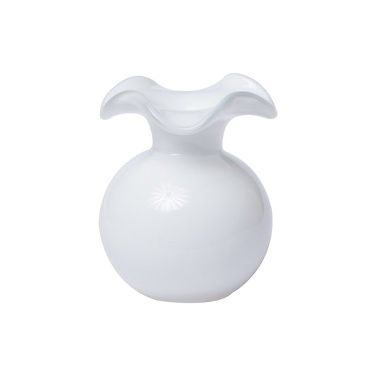 Vietri - HIBISCUS GLASS BUD VASE - WHITE - Findlay Rowe Designs