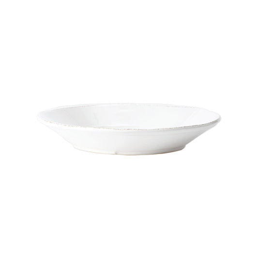 VIETRI MELAMINE LASTRA WHITE SHALLOW SERVING BOWL - Findlay Rowe Designs