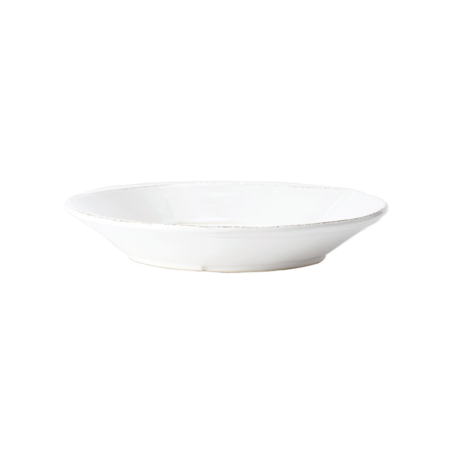 Vietri - Melamine Lastra Shallow Serving Bowl - White - Findlay Rowe Designs