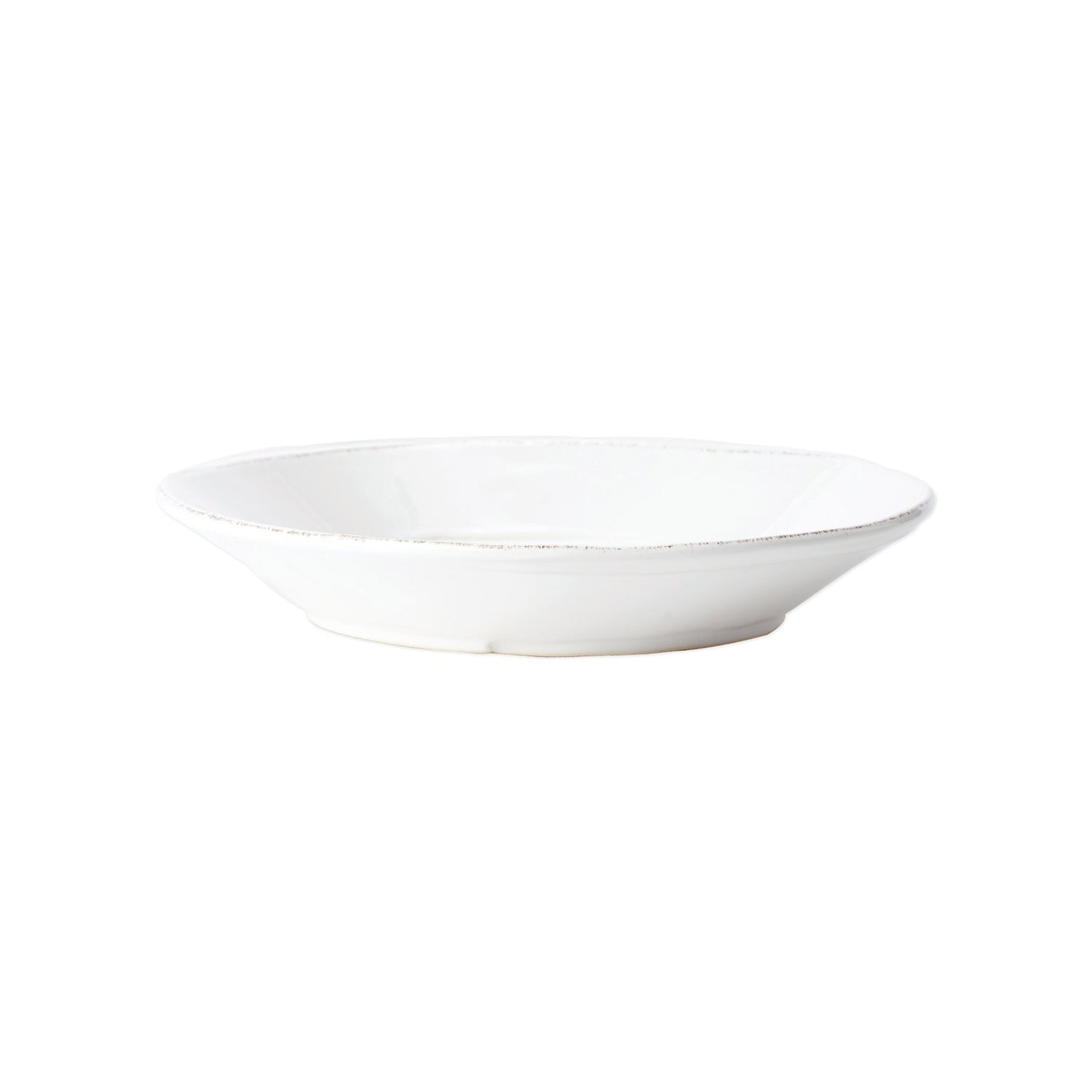 Vietri - Melamine Lastra Shallow Serving Bowl - White - Findlay Rowe Designs