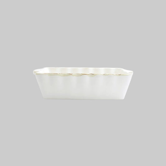 Vietri - Italian Bakers Medium Rectangular Baker - White - Findlay Rowe Designs
