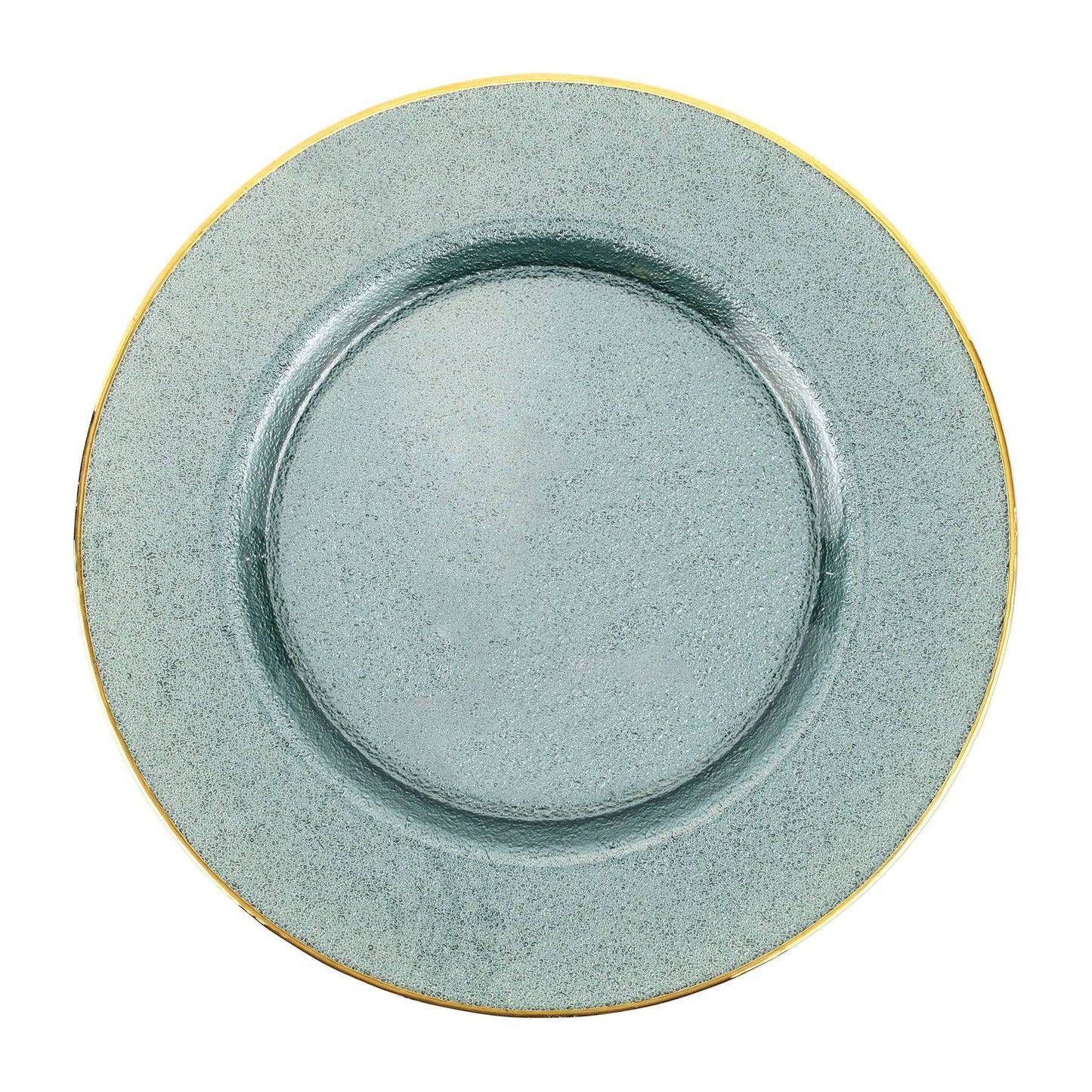 Vietri - Metallic Glass Charger - Aquamarine - Findlay Rowe Designs