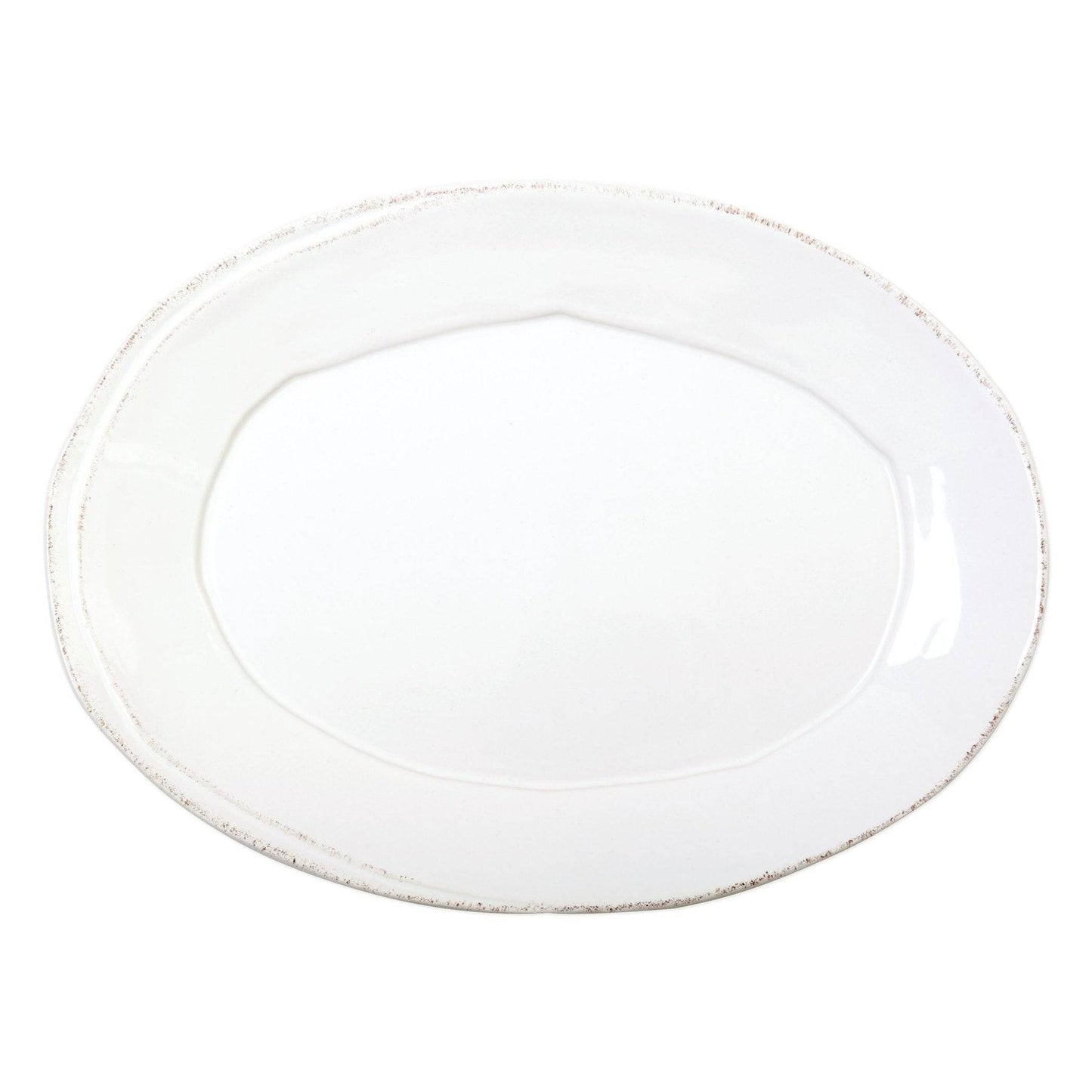 Vietri -LASTRA WHITE SMALL OVAL PLATTER - Findlay Rowe Designs