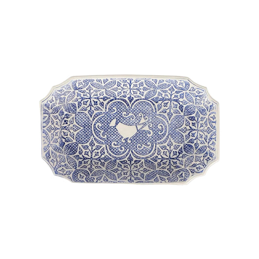 Vietri - Uccello Blu Oval Bowl - Findlay Rowe Designs